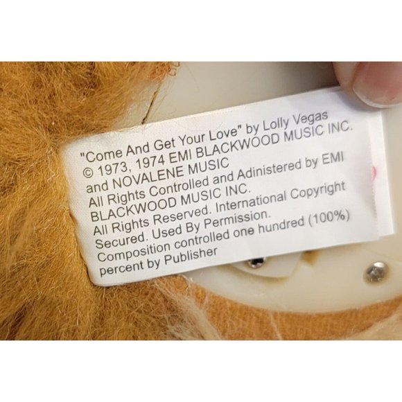 Lip-Sync Love Song Dog Canine Crooners "Come Get Your Love" Redbone Plush Animal - Picture 12 of 12